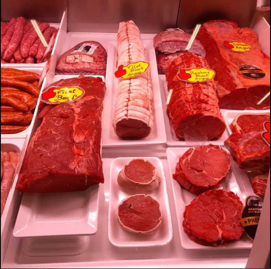 Balcão de carnes premium